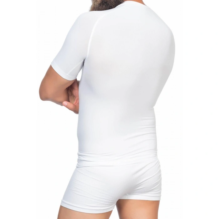 BEYAZ MI Emay E1010 Yarım Kol Erkek Korse Atlet