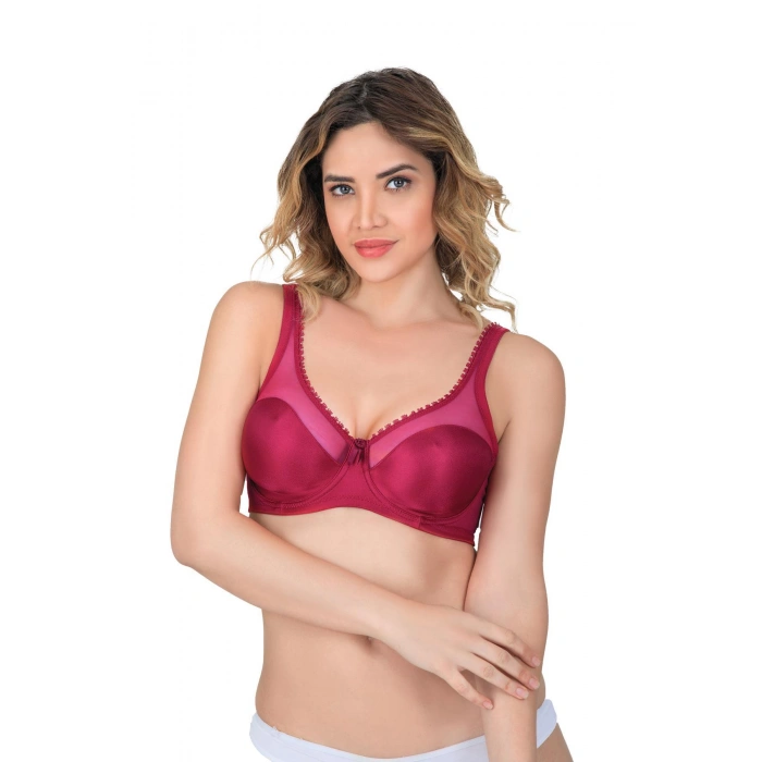 BORDO MI Emay 169 C Basic Balenli Toparlayıcı Sütyen