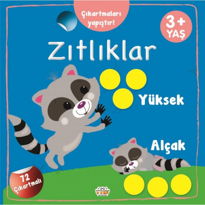 Kitap: Çıkartmaları Yapıştır-Zıtlıklar (Yüksek-Alçak)