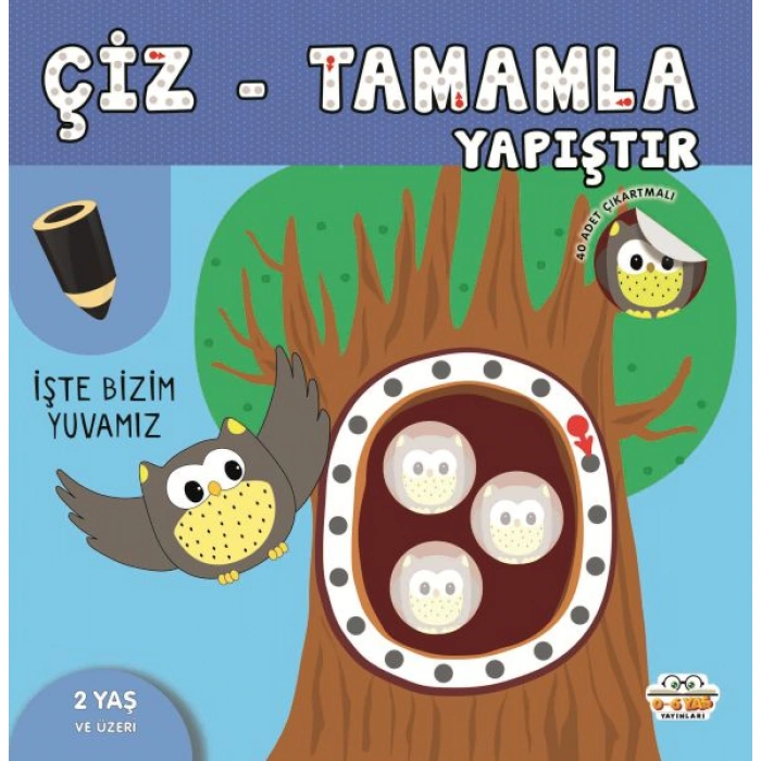 Kitap: Çiz-Tamamla-Yapıştır İşte Bizim Yuvamız