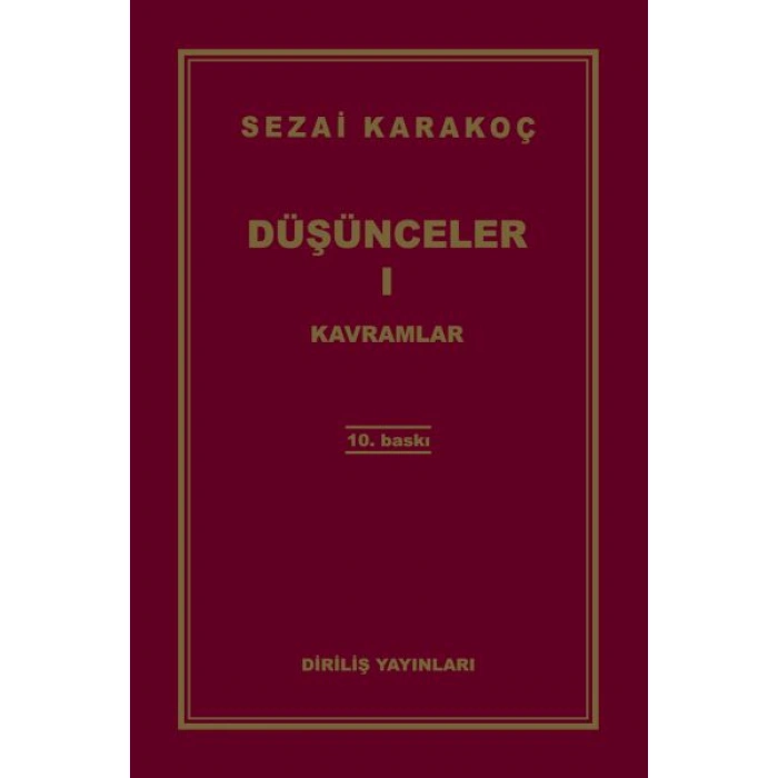 Kitap: Düşünceler 1 - Kavramlar