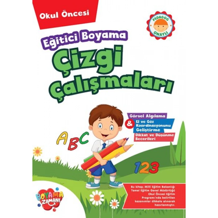 Kitap: Eğitici Boyama - Çizgi Çalışmaları