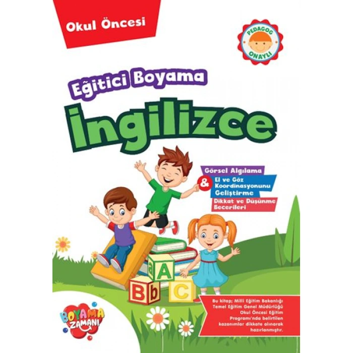Kitap: Eğitici Boyama - İngilizce