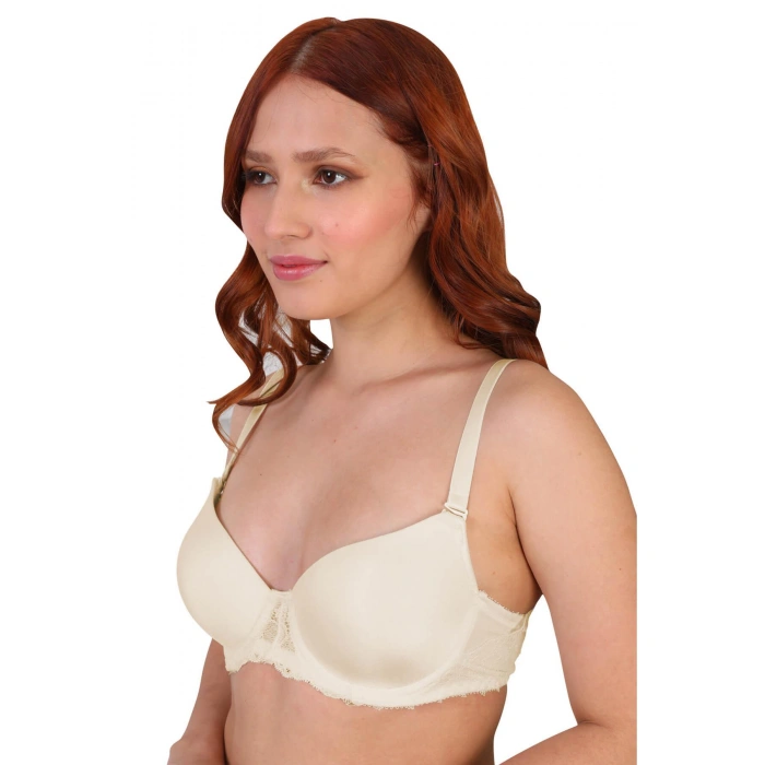 EKRU MI 189D Pedli Dantelli Balenli Sütyen