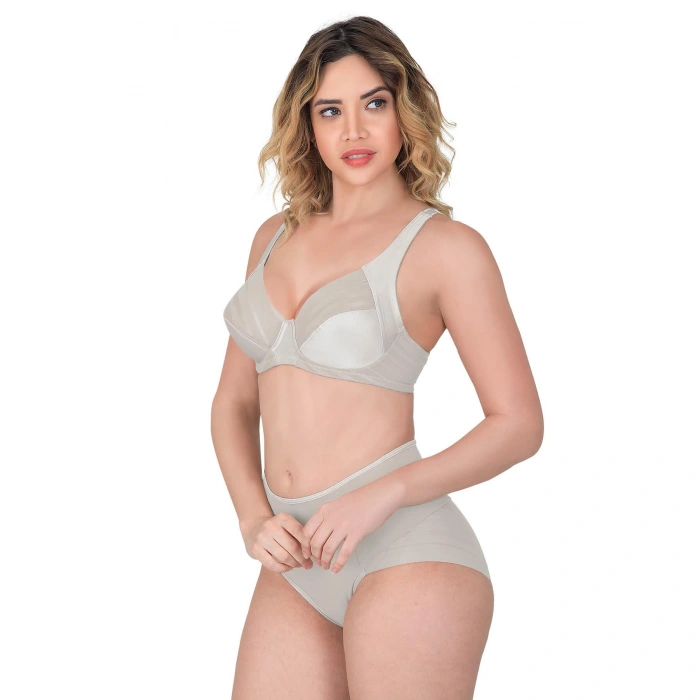 EKRU MI Emay 183 C Yan Destekli Toparlayıcı Balenli Sütyen