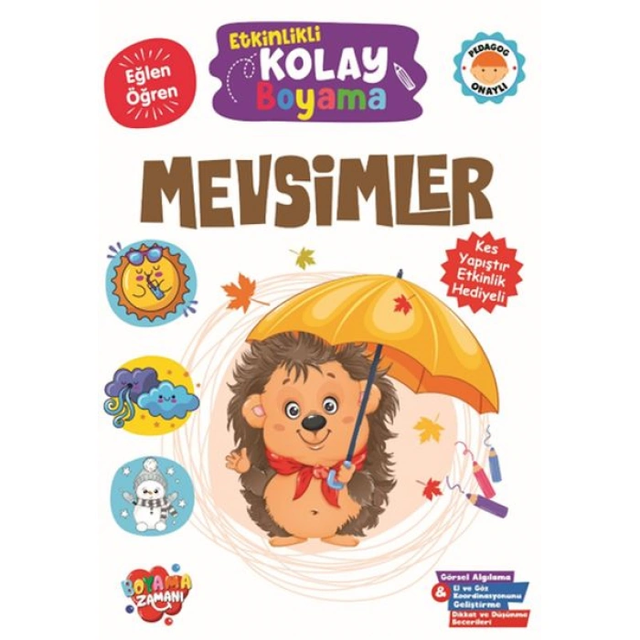 Kitap: Etkinlikli Kolay Boyama -Mevsimler