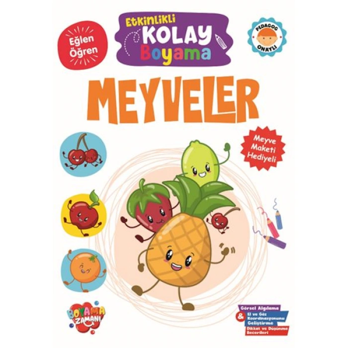 Kitap: Etkinlikli Kolay Boyama -Meyveler
