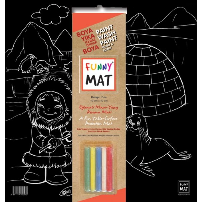 Kitap: Funny Mat Black Kutup (Tebeşirli)