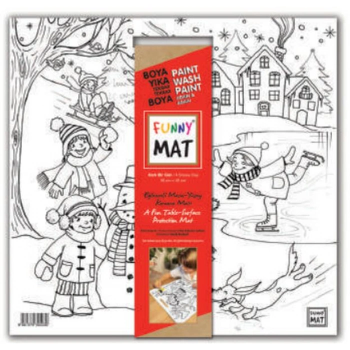 Kitap: Funny Mat - Karlı Bir Gün 40x40cm