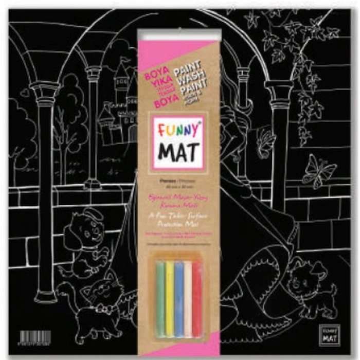 Kitap: Funny Mat - Prenses 40x40cm