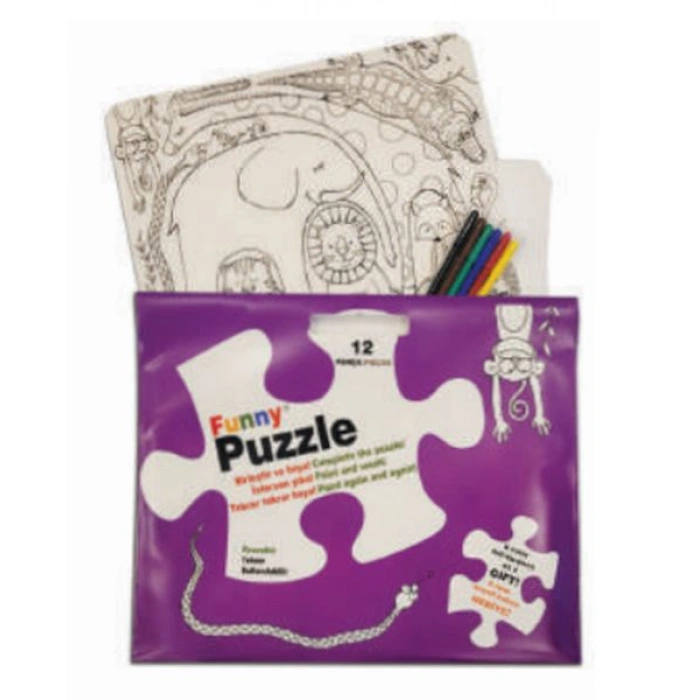 Kitap: Funny Mat Puzzle - Sevimli Dostlar 30x40cm