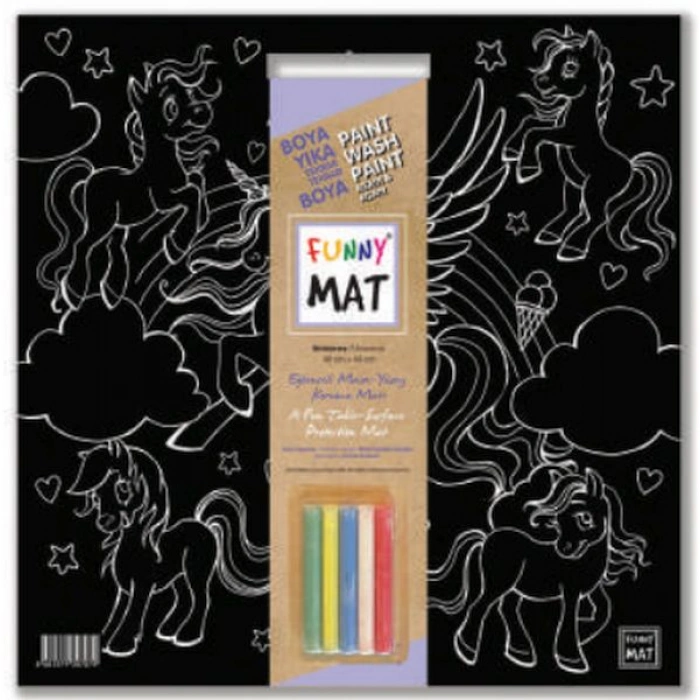Kitap: Funny Mat - Unıcorn 40x40cm