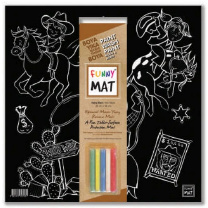 Kitap: Funny Mat - Vahşi Batı 40x40cm