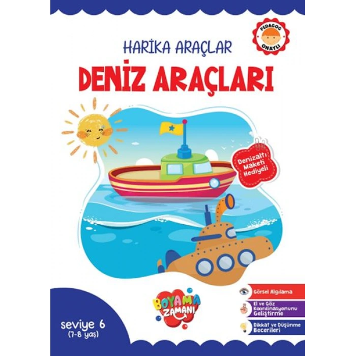 Kitap: Harika Araçlar – Deniz Araçları Seviye 6 (7-8 Yaş)