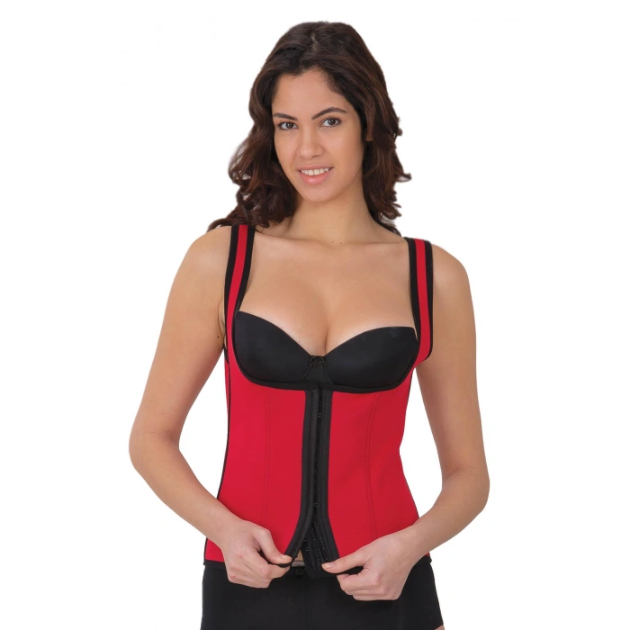 KIRMIZI MI 9173 Agraflı Göğsü Açık Atlet Korse