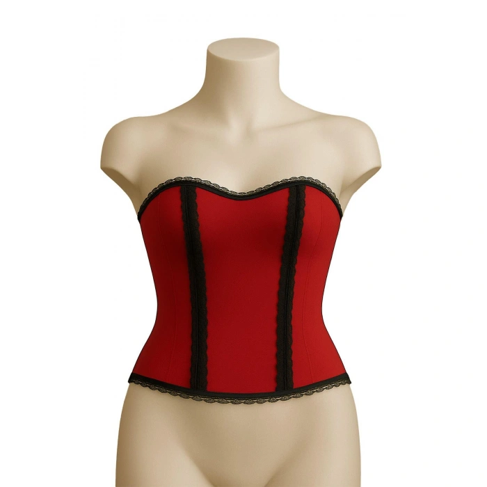 KIRMIZI MI Emay 9155 F Fırfırlı Terletici Büstiyer