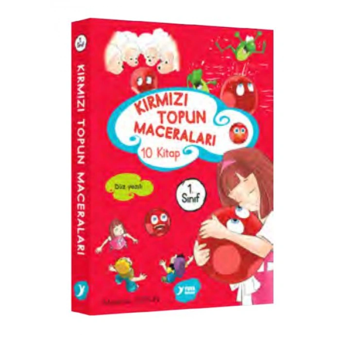 Kitap: Kırmızı Topun Maceraları 1. Sınıf Renkli Heceli Düz Yazı 10 Kitap