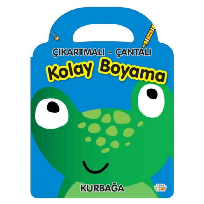 Kitap: Kurbağa - Çıkartmalı-Çantalı Kolay Boyama