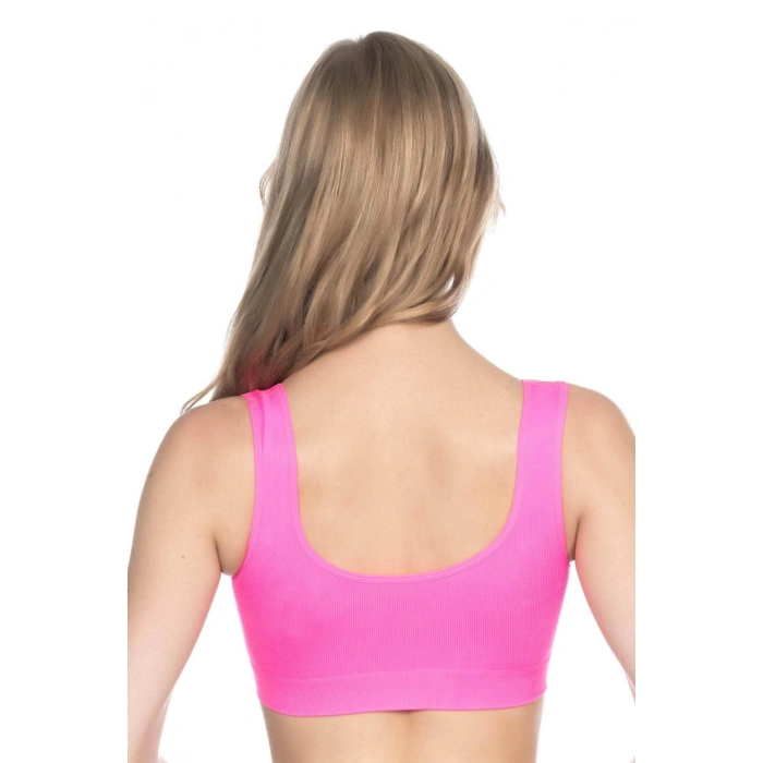 NEON FUŞYA MI Emay 4005 Soft Kalın Askı Büstiyer