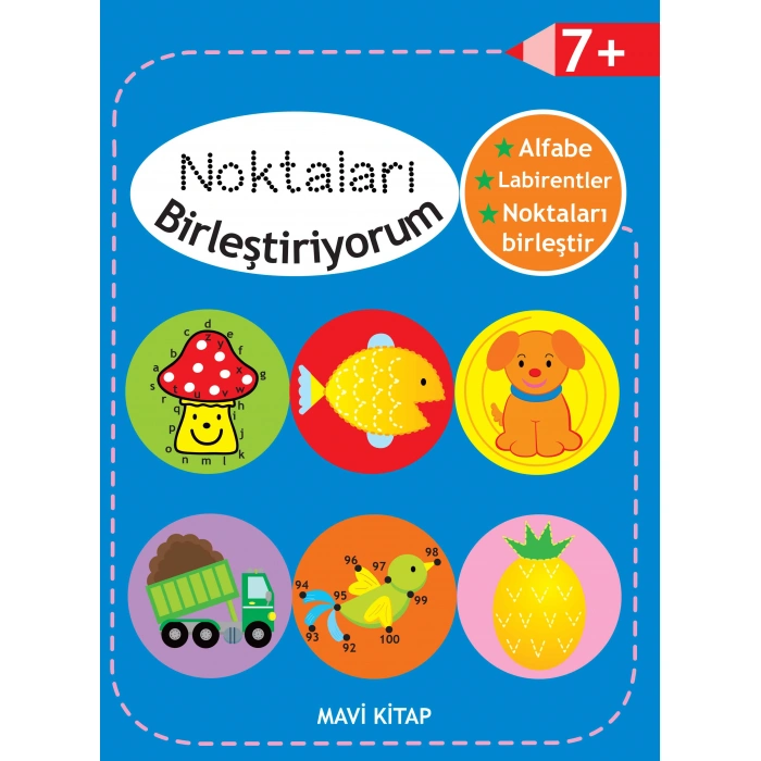 Kitap: Noktaları Birleştiriyorum -  Mavi Kitap +7 Yaş