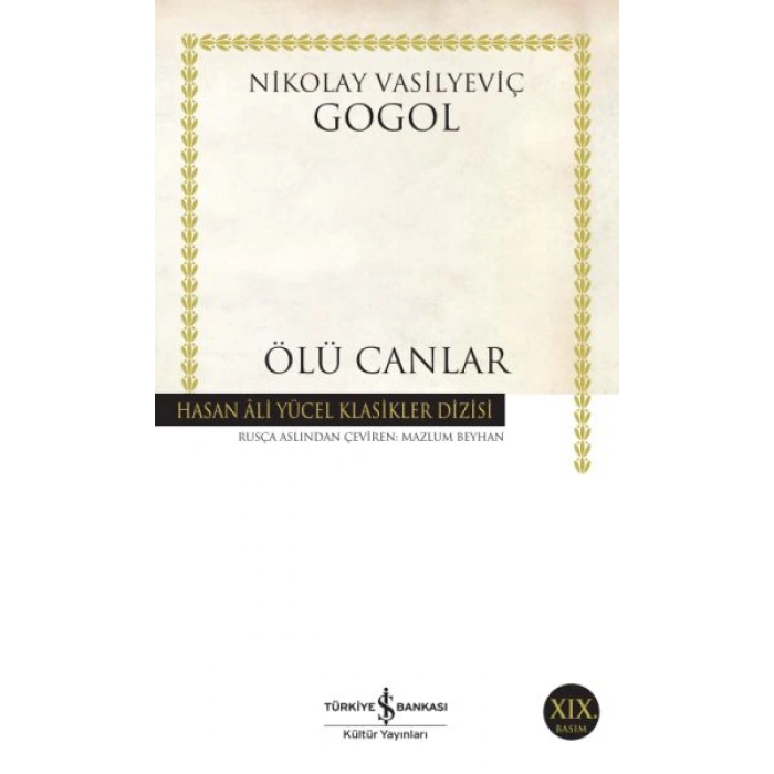 Kitap: Ölü Canlar - Hasan Ali Yücel Klasikleri