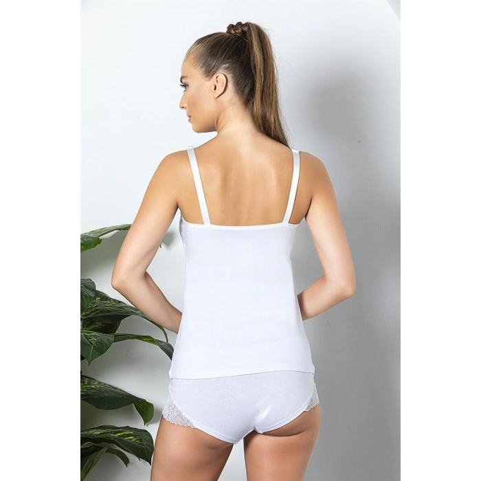 PAMUKLU EMZİRME ATLETİ BEYAZ (MGP11786)