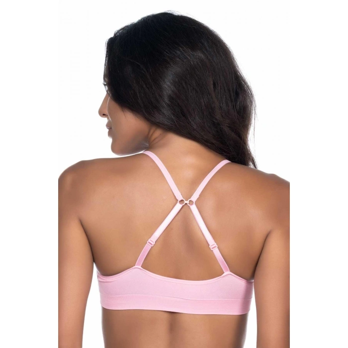 PEMBE MI Emay 4020 Pedli İnce Askılı Büstiyer