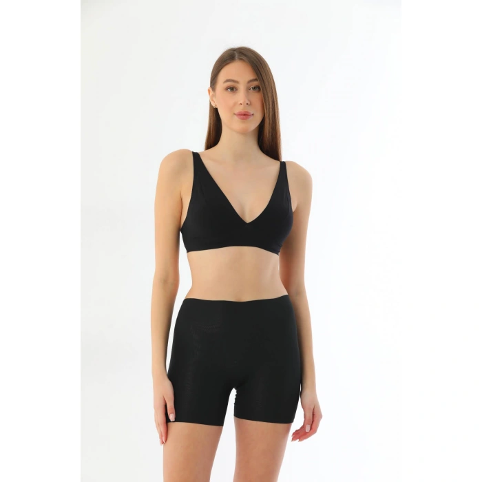 SİYAH MI 2703 Lazer Kesim İz Yapmaz Hayalet Boxer