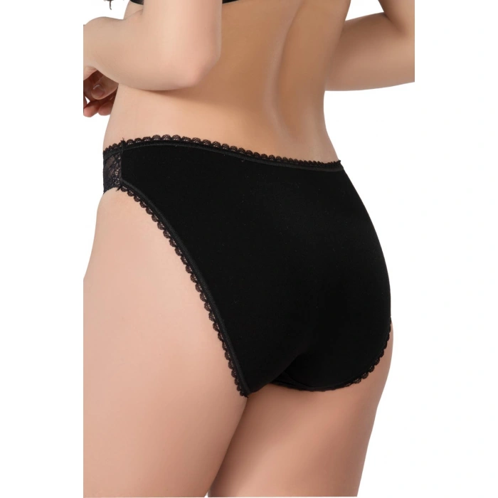 SİYAH MI Emay 1444 Modal Cotton Dantelli Külot