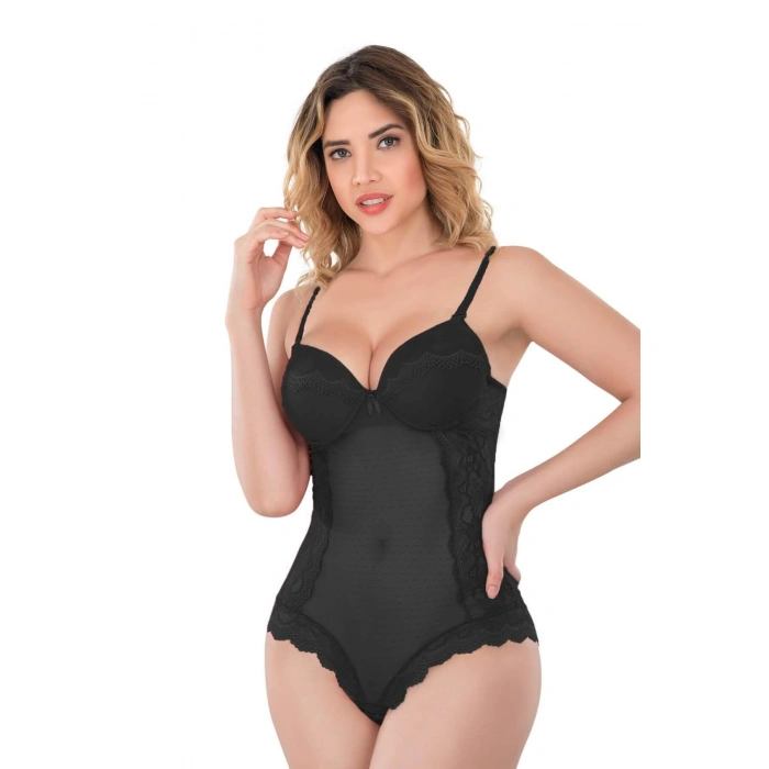 SİYAH MI Emay 176 Dantelli Body