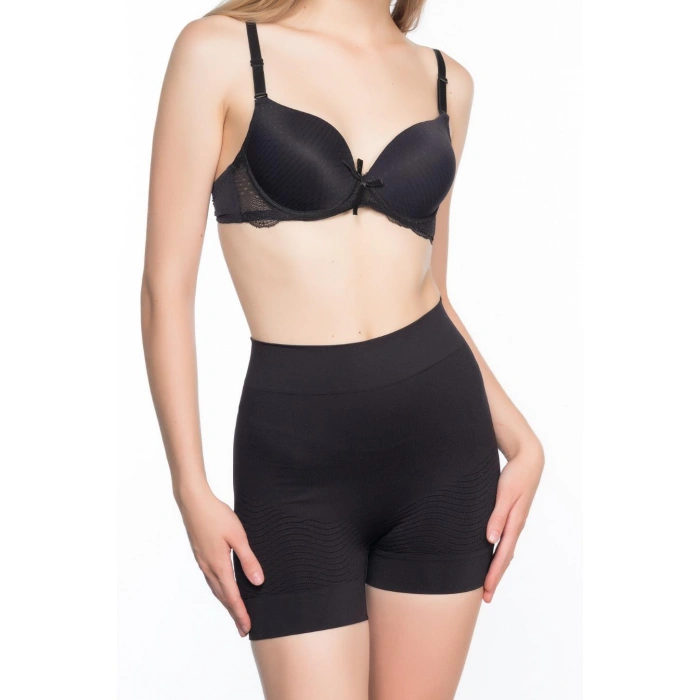 SİYAH MI Emay 2034 Popo Açık Anti Selülit Korse