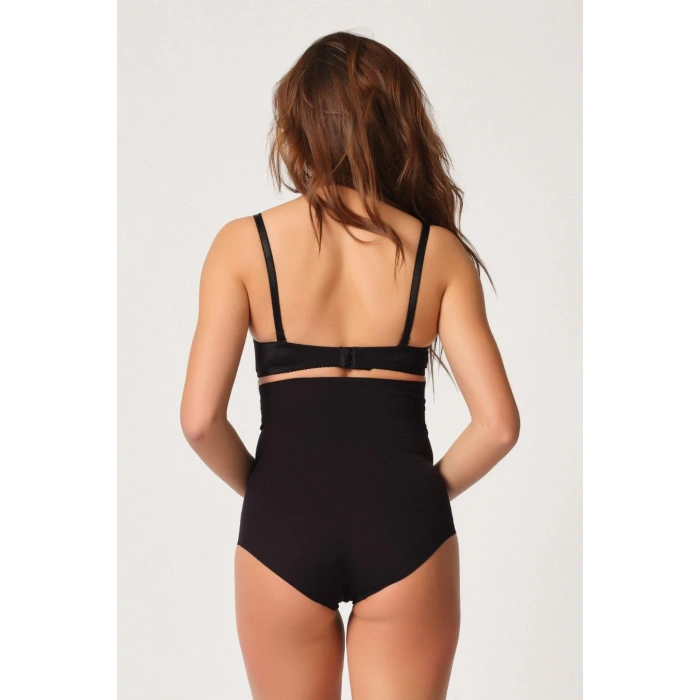 SİYAH MI Emay 2708 Lazer Yüksek Bel Kesim Slip Hayalet Korse