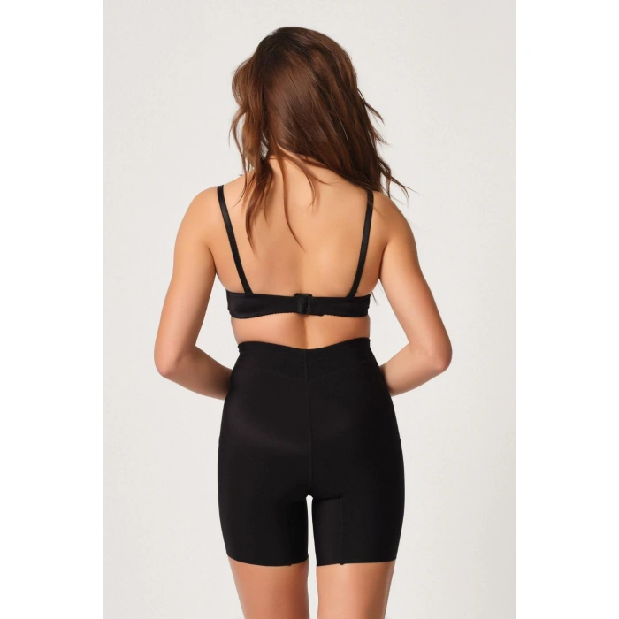 SİYAH MI Emay 2816 Yüksek Bel Boxer Lazer Korse