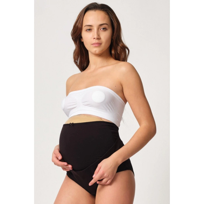 SİYAH MI Emay 2825 Cotton Hamile Karın Destekleyici Slip Korse