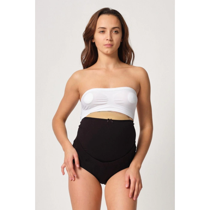 SİYAH MI Emay 2825 Cotton Hamile Karın Destekleyici Slip Korse