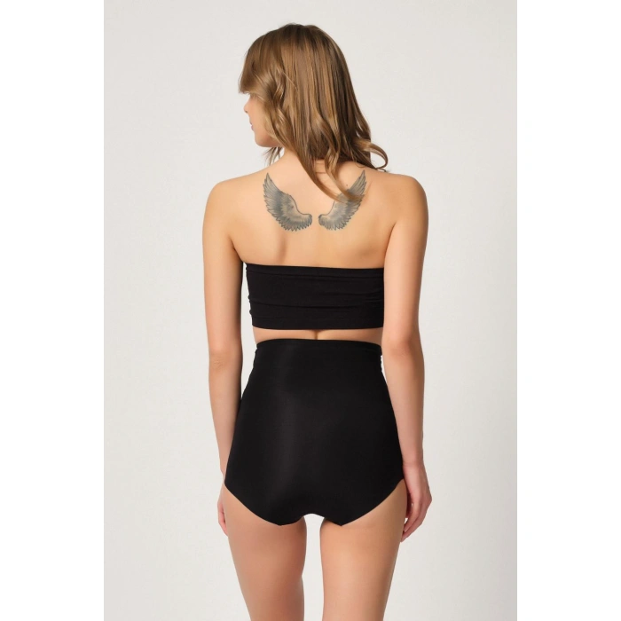 SİYAH MI Emay 2842 Lazer Dantelli Slip Korse