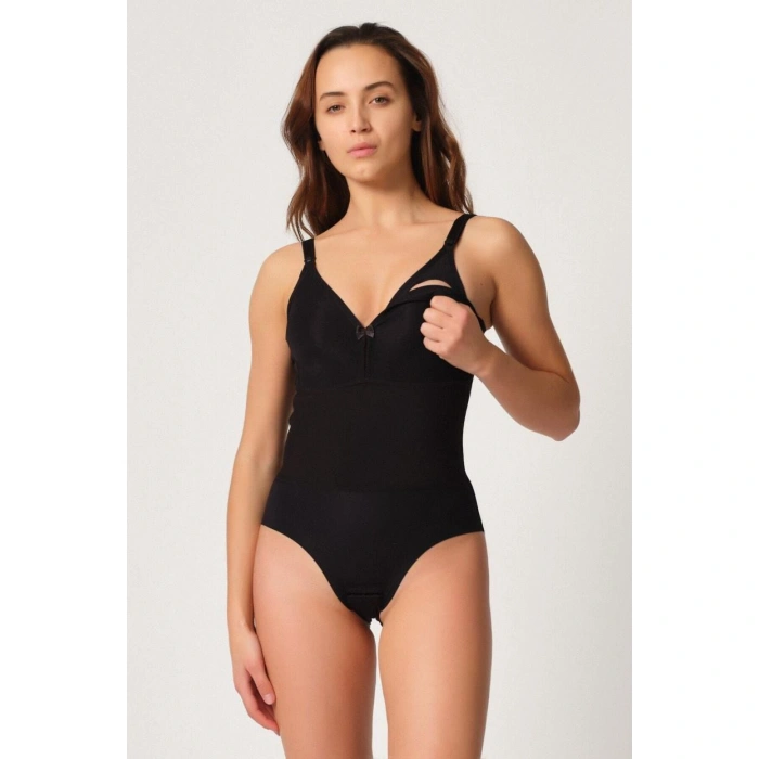 SİYAH MI Emay 2944 Sırt Destekli Badi Emzirme Korse