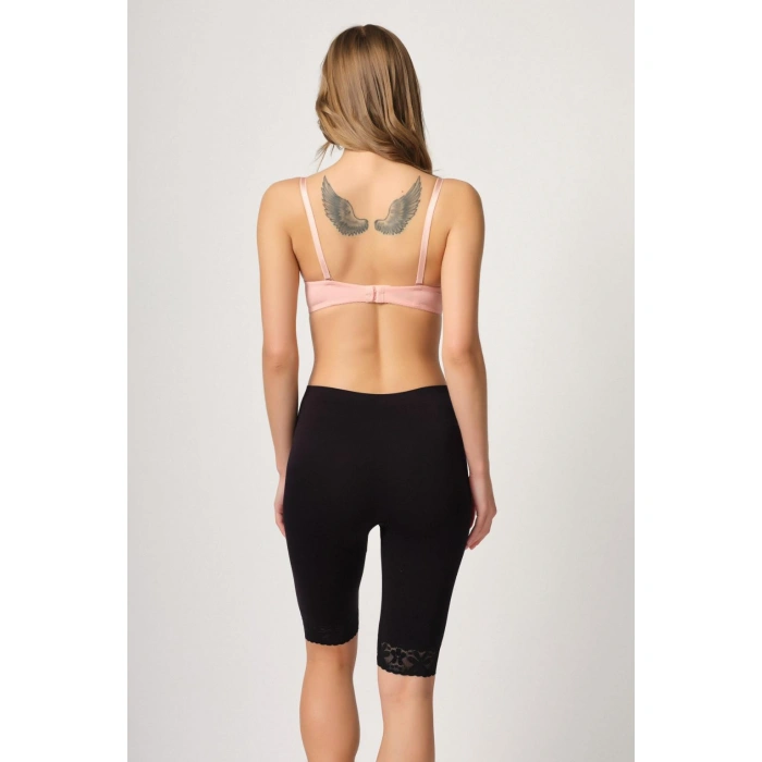 SİYAH MI Emay 3004 Soft Uzun Paça Dantel Boxer