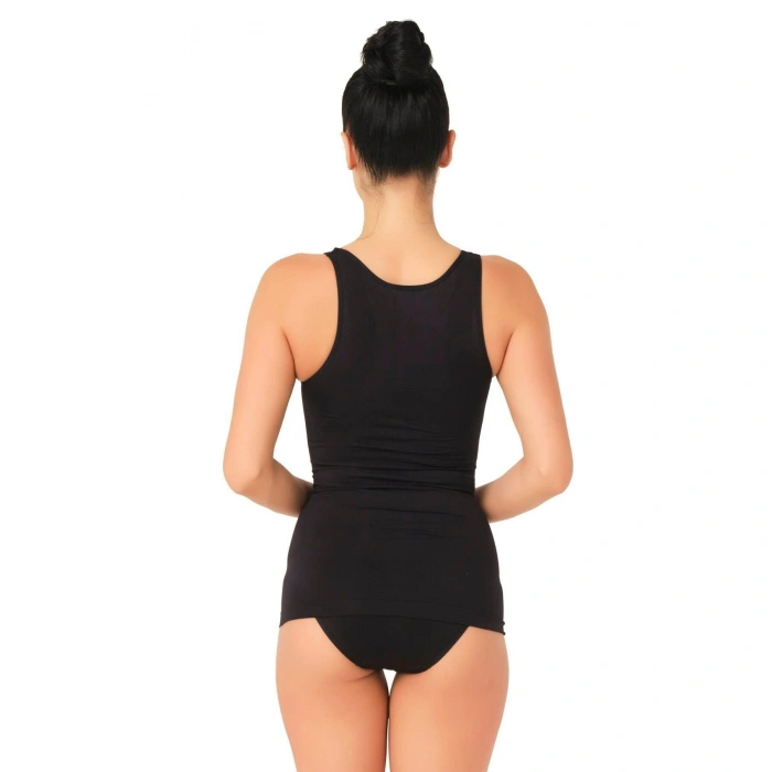 SİYAH MI Emay 5015 Kalın Askılı Atlet Korse