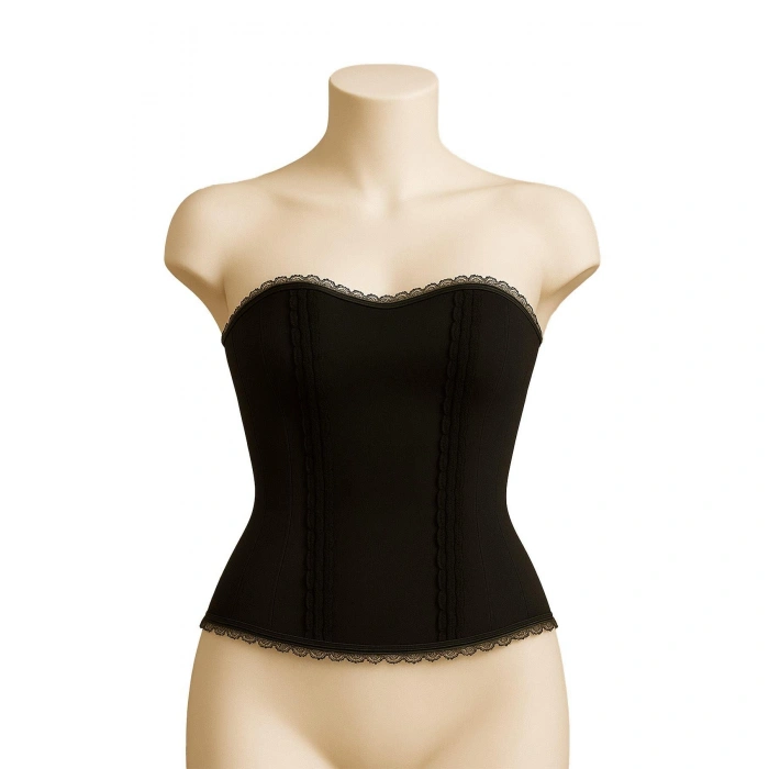 SİYAH MI Emay 9155 F Fırfırlı Terletici Büstiyer