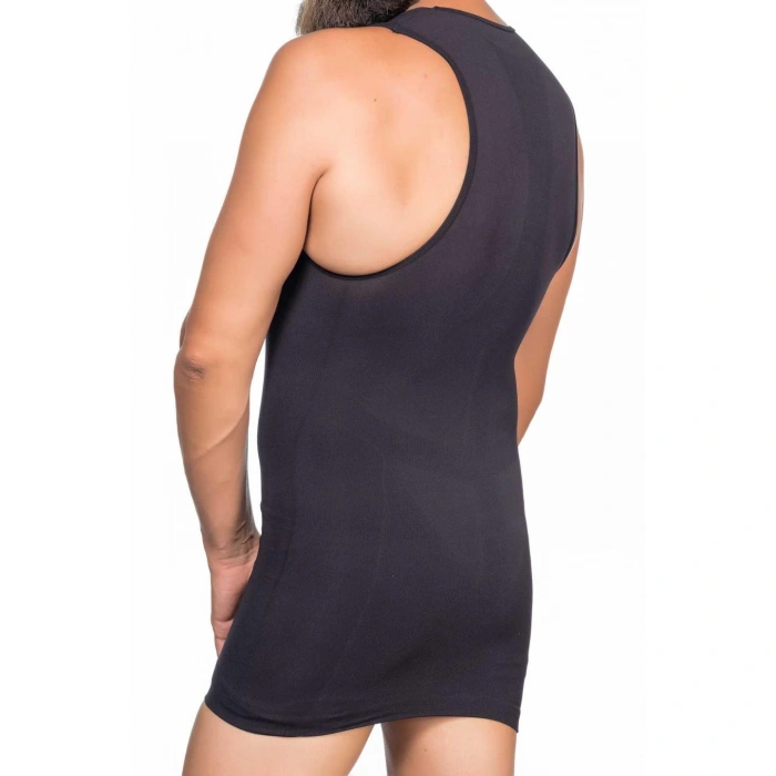 SİYAH MI Emay E1003 V Yaka Erkek Korse Atlet