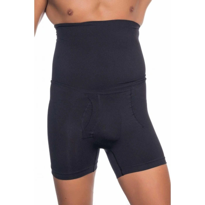 SİYAH MI Emay E1005 Erkek Yüksek Bel Double Boxer Korse