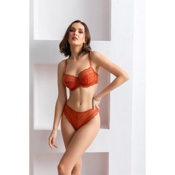 SÜTYEN KÜLOT TAKIM KİREMİT (MGP31801)