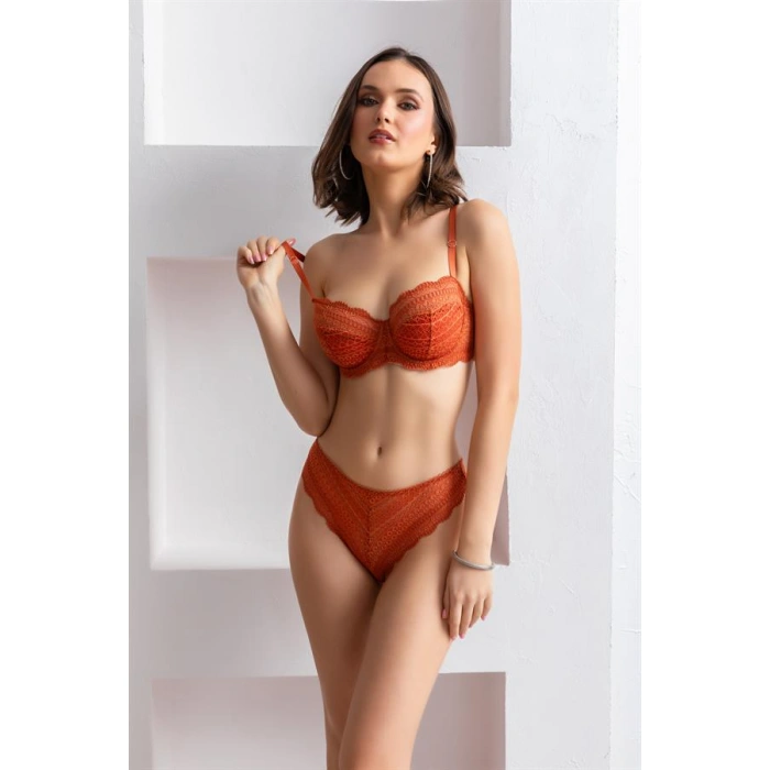 SÜTYEN KÜLOT TAKIM KİREMİT (MGP31801)