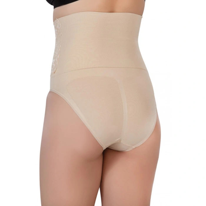 TEN MI Emay 2090 Önü Dantelli Yüksek Bel Slip Korse