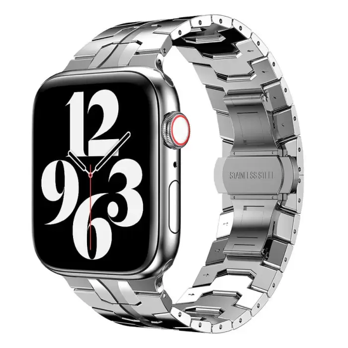 Apple Watch 46mm 10.Nesil Metal Snake Kordon - KRD-63 ile Tarzınızı Yansıtın