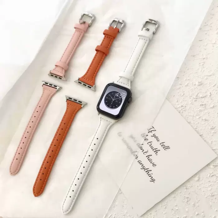 ​​​Apple Watch Ultra 49mm Kordon KRD-28 Deri Strap Kayış