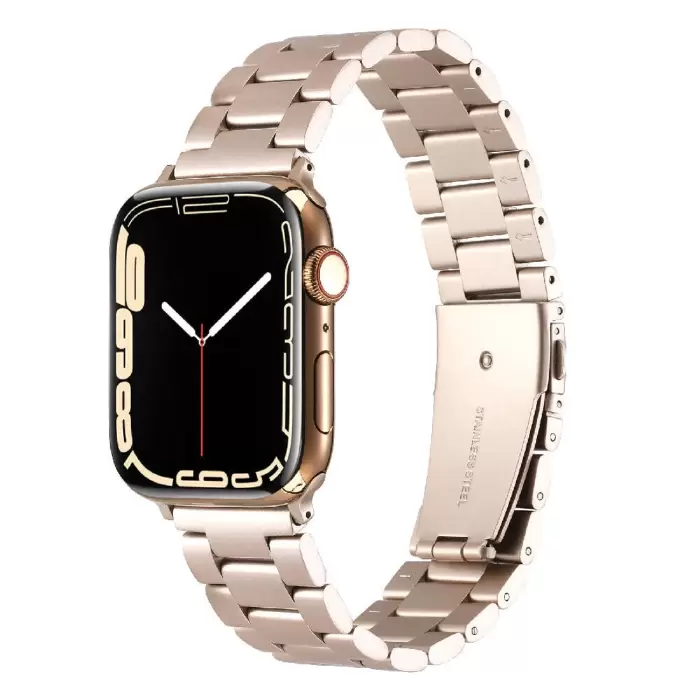 Apple Watch 42mm 10.Nesil  KRD-93 Metal Kordon