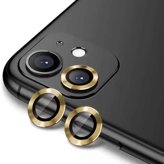 Apple iPhone 11  CL-12 Premium Safir Parmak İzi Bırakmayan Anti-Reflective Lens Koruma Parlak Renkli Kamera Koruyucu CL-08