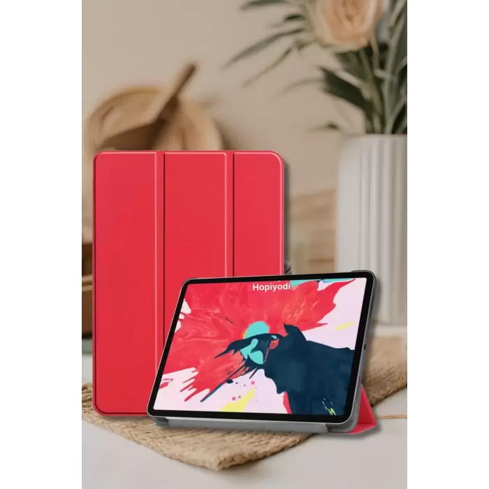 Apple iPad Air 6 11 2024 Uyumlu İnce Tasarım Tablet Kılıfı Smart Cover Standlı Akıllı Kapak